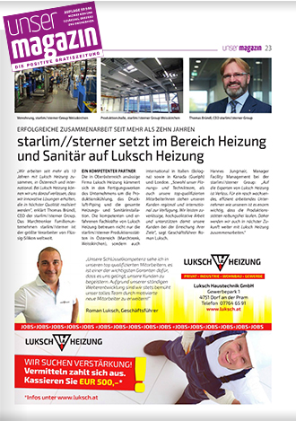 Erfolgreiche Zusammenarbeit seit über 10 Jahren