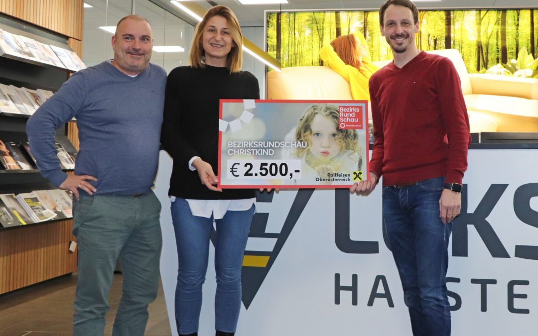 Luksch tätigt Weihnachtsspende von 2.500 Euro an Theo